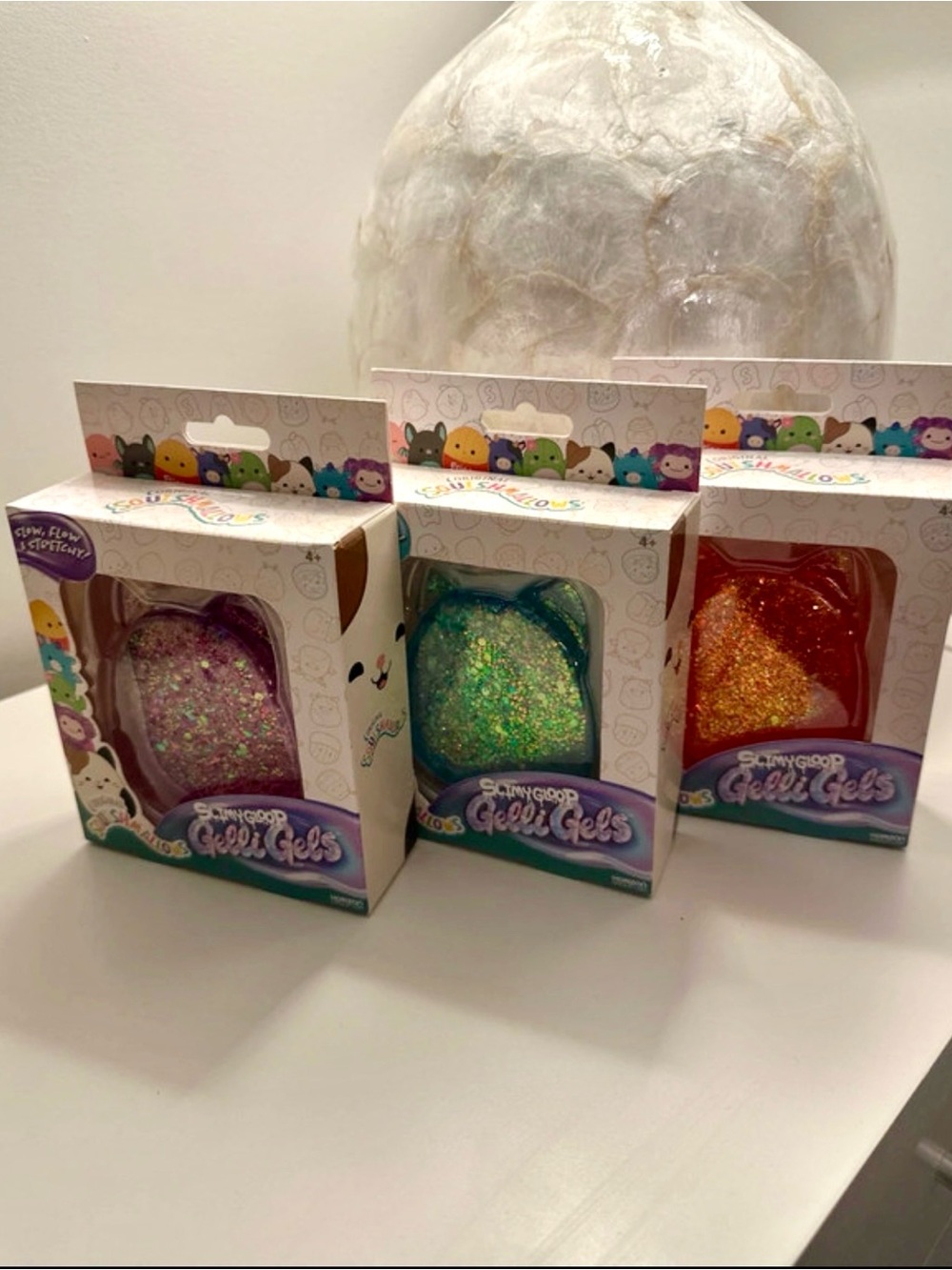 Set of 3 Squishmallows Gelli Gels